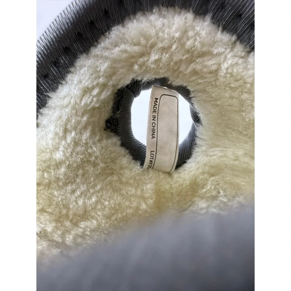 Jan & Jul Kids Waterproof Neoprene Faux Fur Lined Rain Snow Boots Gray Size 7